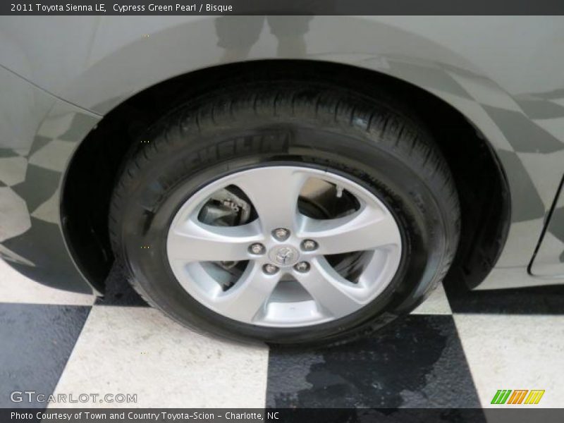 Cypress Green Pearl / Bisque 2011 Toyota Sienna LE