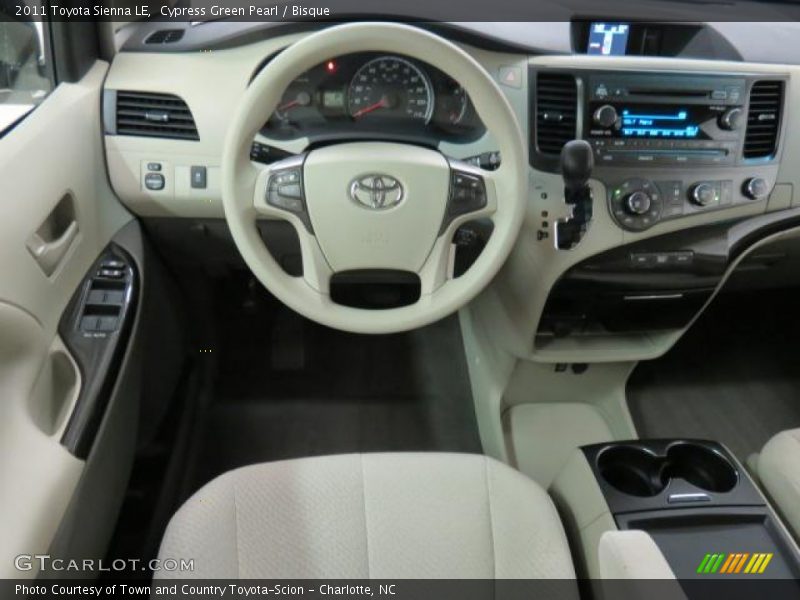 Cypress Green Pearl / Bisque 2011 Toyota Sienna LE