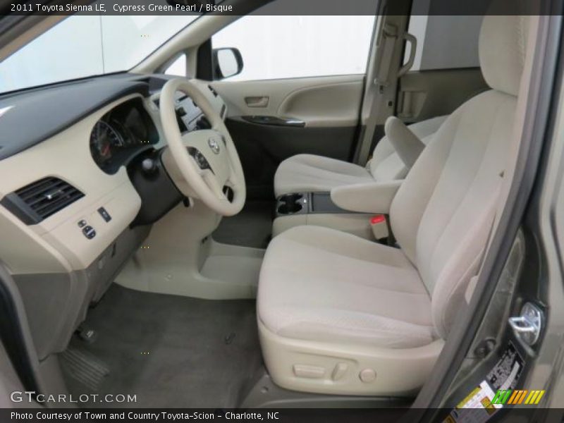 Cypress Green Pearl / Bisque 2011 Toyota Sienna LE