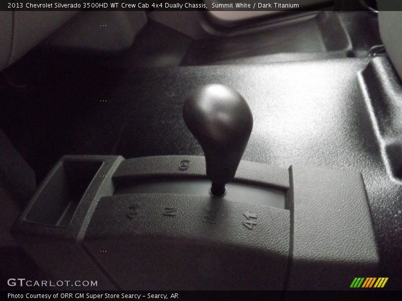 Summit White / Dark Titanium 2013 Chevrolet Silverado 3500HD WT Crew Cab 4x4 Dually Chassis