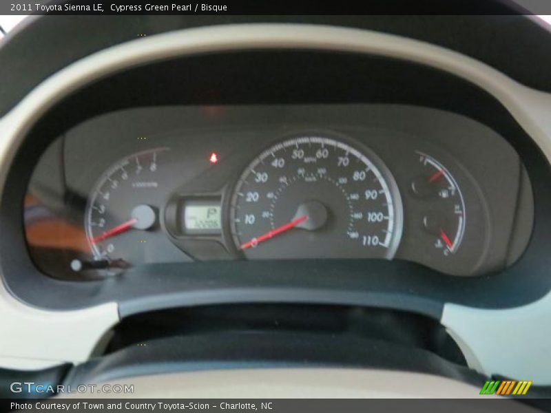 Cypress Green Pearl / Bisque 2011 Toyota Sienna LE