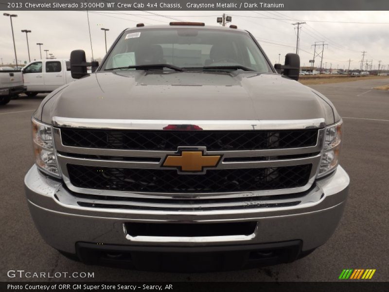  2013 Silverado 3500HD WT Crew Cab 4x4 Chassis Graystone Metallic