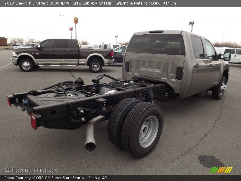  2013 Silverado 3500HD WT Crew Cab 4x4 Chassis Graystone Metallic