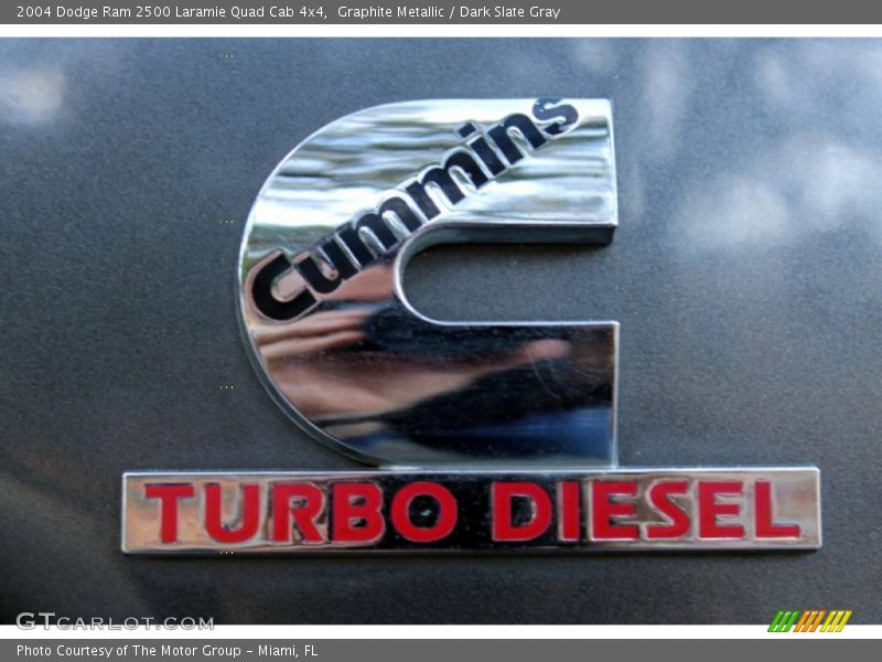 Graphite Metallic / Dark Slate Gray 2004 Dodge Ram 2500 Laramie Quad Cab 4x4