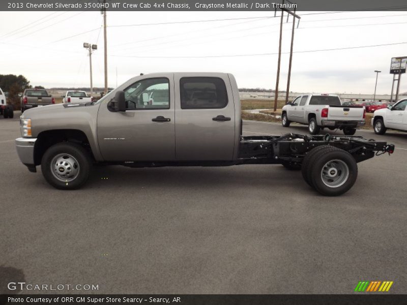  2013 Silverado 3500HD WT Crew Cab 4x4 Chassis Graystone Metallic
