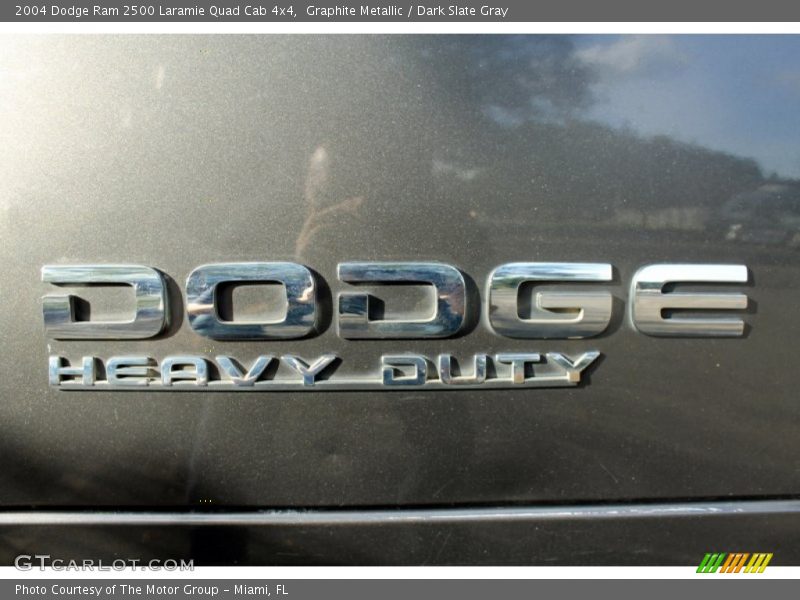 Graphite Metallic / Dark Slate Gray 2004 Dodge Ram 2500 Laramie Quad Cab 4x4