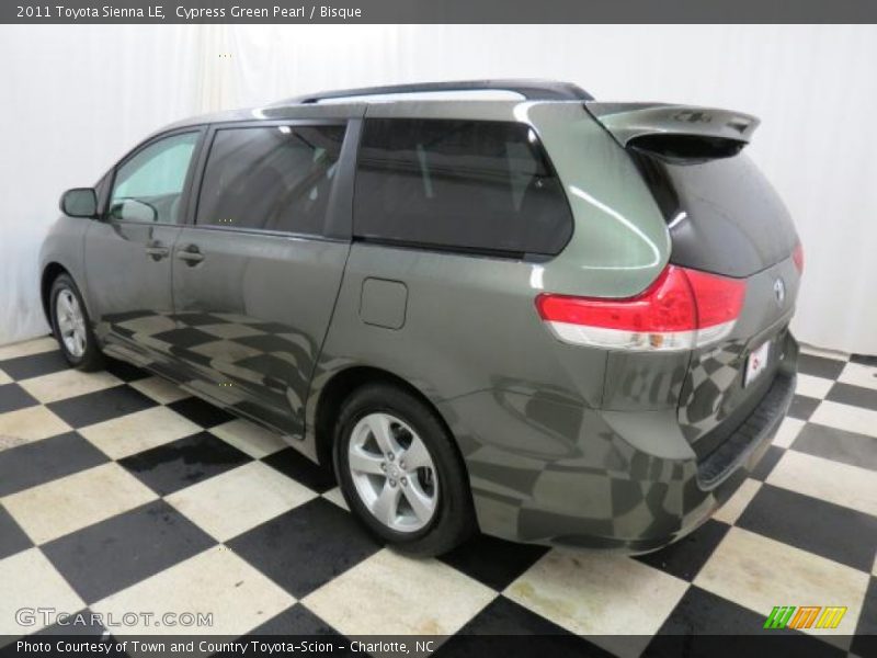 Cypress Green Pearl / Bisque 2011 Toyota Sienna LE