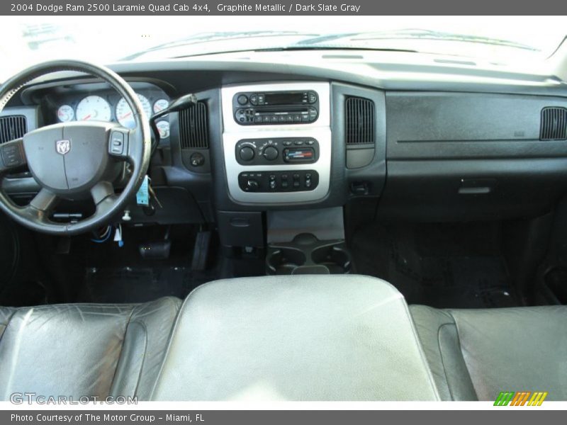 Graphite Metallic / Dark Slate Gray 2004 Dodge Ram 2500 Laramie Quad Cab 4x4