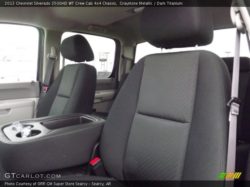 Graystone Metallic / Dark Titanium 2013 Chevrolet Silverado 3500HD WT Crew Cab 4x4 Chassis