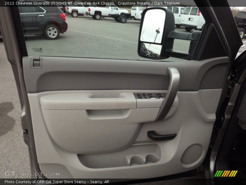 Graystone Metallic / Dark Titanium 2013 Chevrolet Silverado 3500HD WT Crew Cab 4x4 Chassis