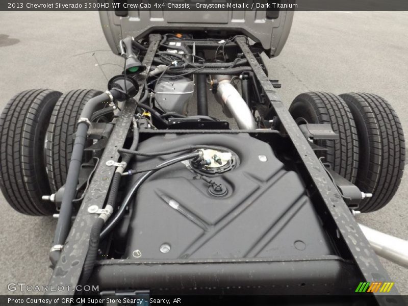 Graystone Metallic / Dark Titanium 2013 Chevrolet Silverado 3500HD WT Crew Cab 4x4 Chassis