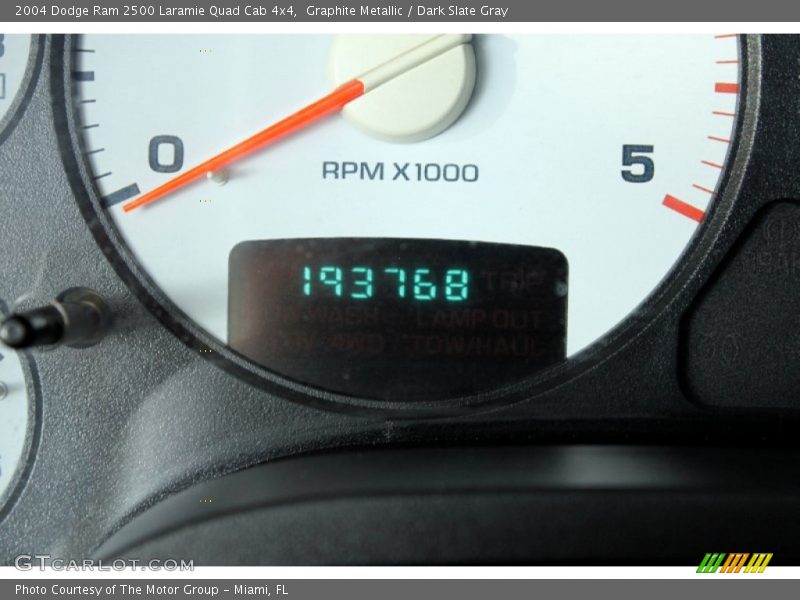 Graphite Metallic / Dark Slate Gray 2004 Dodge Ram 2500 Laramie Quad Cab 4x4