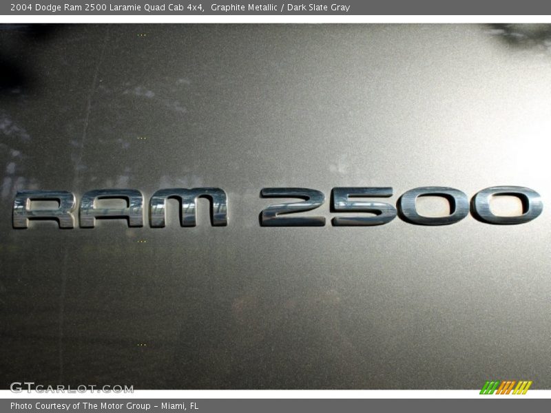 Graphite Metallic / Dark Slate Gray 2004 Dodge Ram 2500 Laramie Quad Cab 4x4