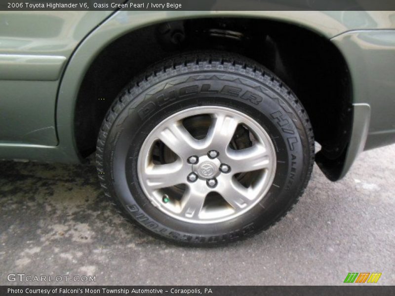 Oasis Green Pearl / Ivory Beige 2006 Toyota Highlander V6