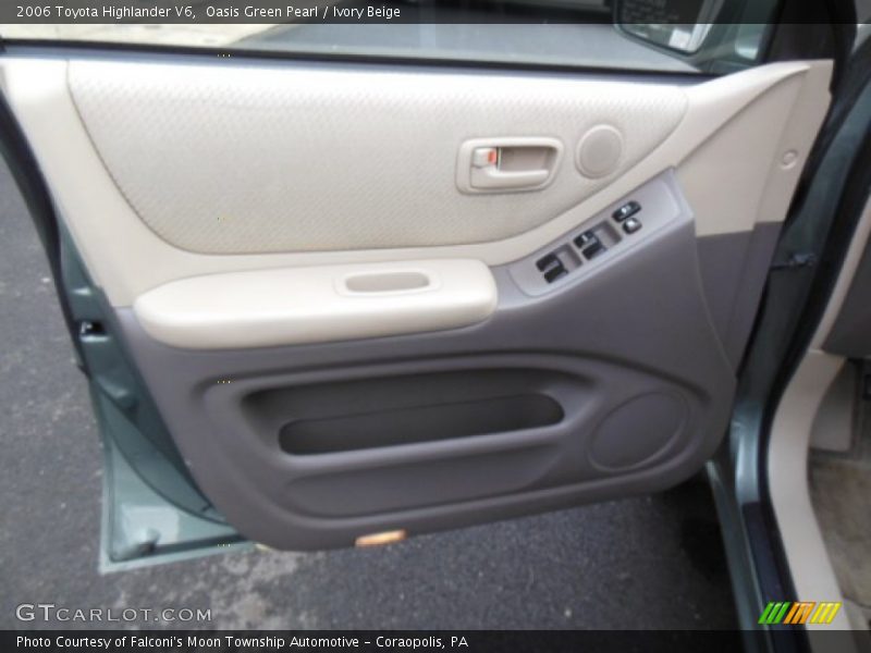 Oasis Green Pearl / Ivory Beige 2006 Toyota Highlander V6