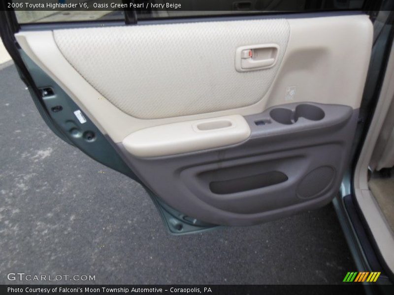 Oasis Green Pearl / Ivory Beige 2006 Toyota Highlander V6