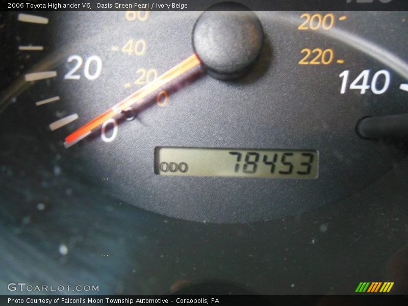 Oasis Green Pearl / Ivory Beige 2006 Toyota Highlander V6