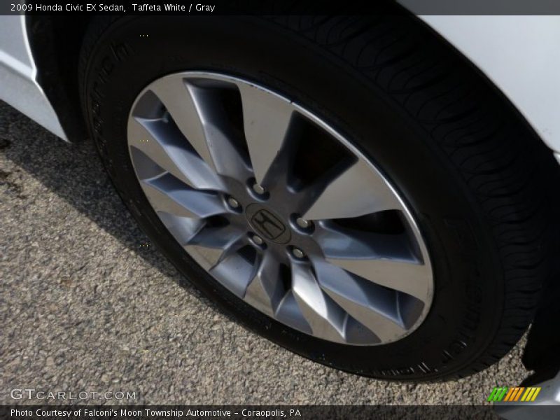 Taffeta White / Gray 2009 Honda Civic EX Sedan