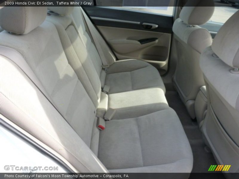 Taffeta White / Gray 2009 Honda Civic EX Sedan