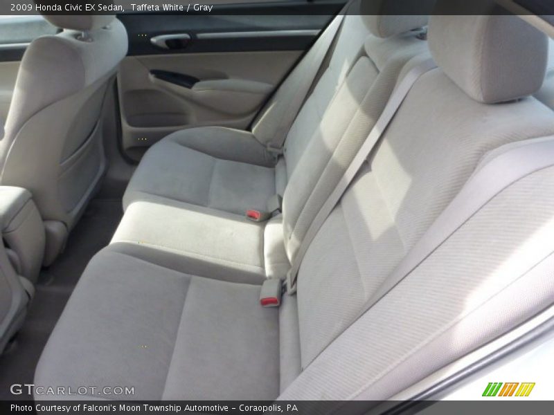 Taffeta White / Gray 2009 Honda Civic EX Sedan