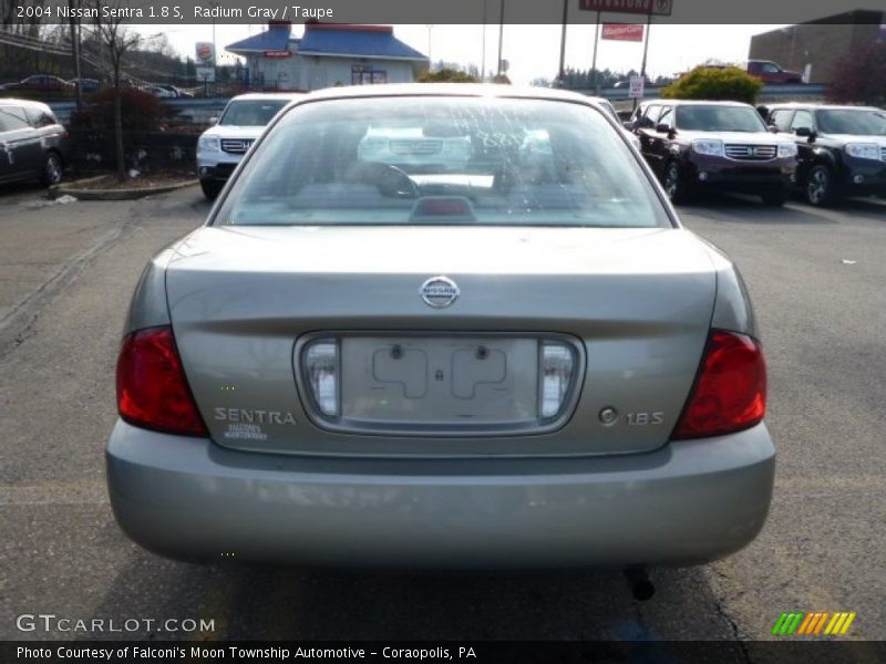Radium Gray / Taupe 2004 Nissan Sentra 1.8 S