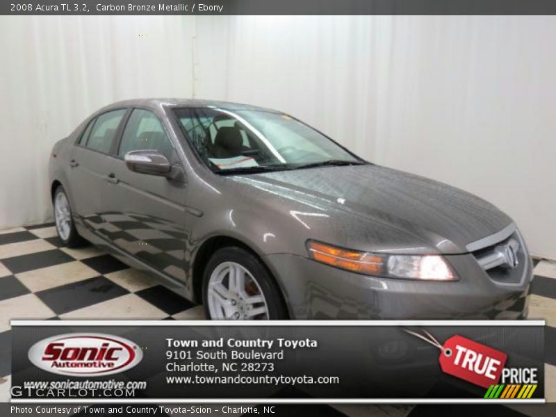 Carbon Bronze Metallic / Ebony 2008 Acura TL 3.2