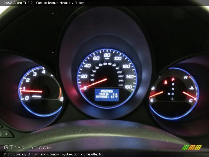Carbon Bronze Metallic / Ebony 2008 Acura TL 3.2