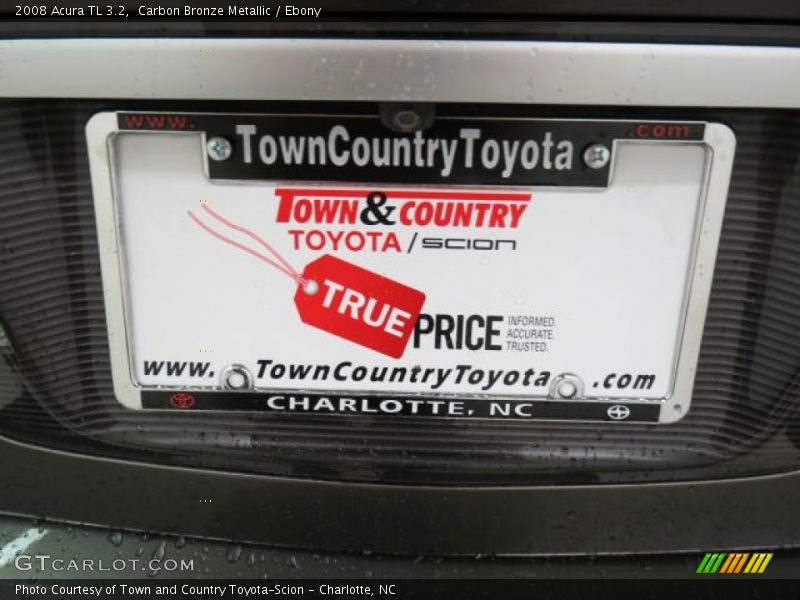 Carbon Bronze Metallic / Ebony 2008 Acura TL 3.2