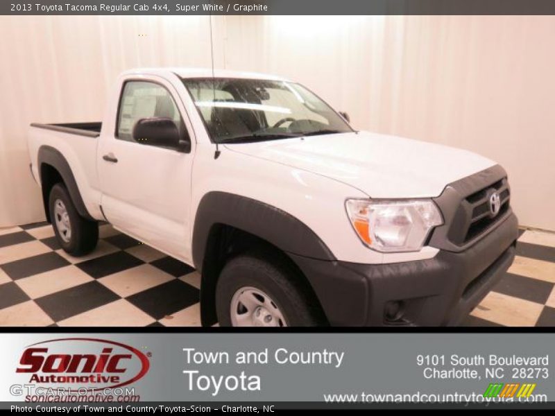 Super White / Graphite 2013 Toyota Tacoma Regular Cab 4x4