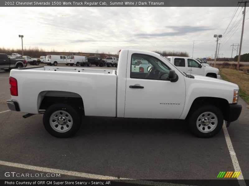 Summit White / Dark Titanium 2012 Chevrolet Silverado 1500 Work Truck Regular Cab