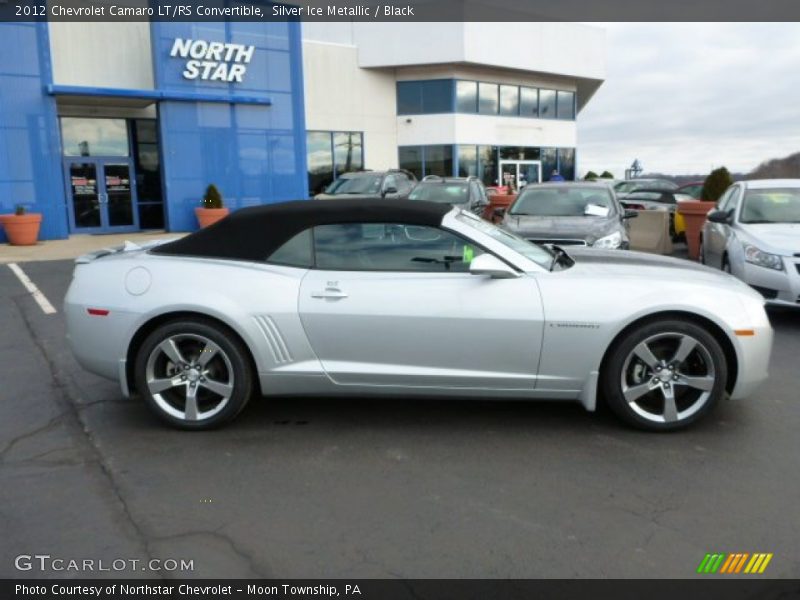 Silver Ice Metallic / Black 2012 Chevrolet Camaro LT/RS Convertible