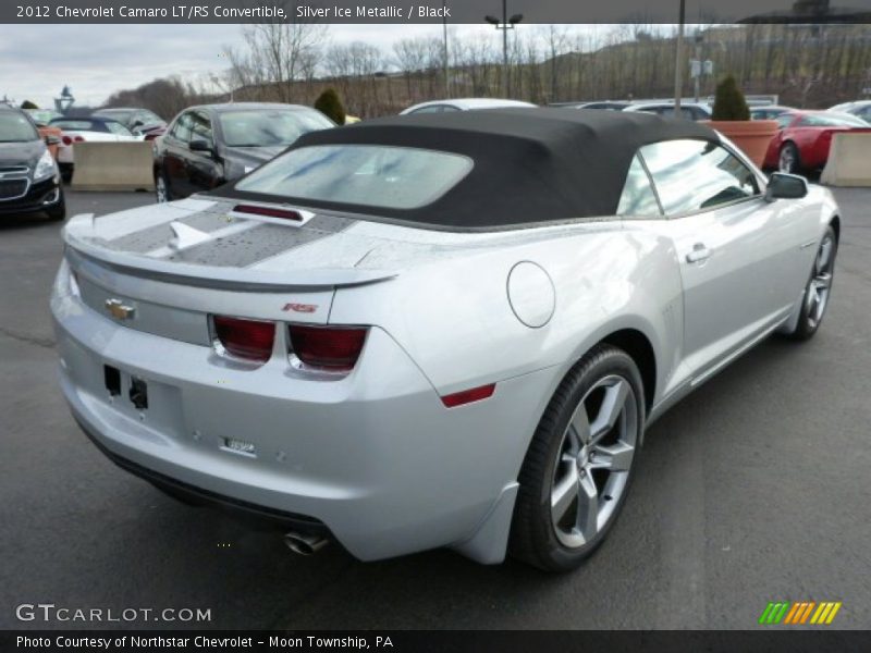 Silver Ice Metallic / Black 2012 Chevrolet Camaro LT/RS Convertible