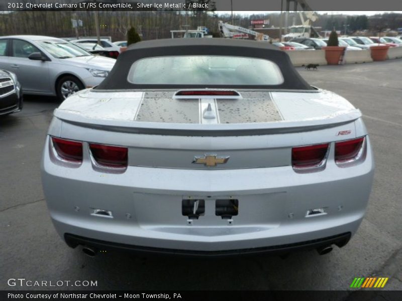 Silver Ice Metallic / Black 2012 Chevrolet Camaro LT/RS Convertible
