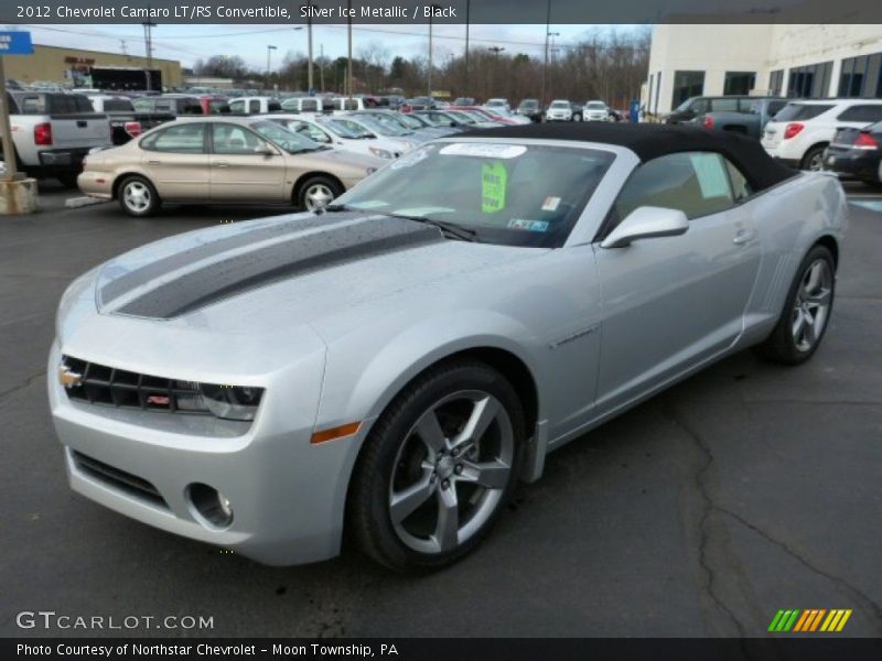 Silver Ice Metallic / Black 2012 Chevrolet Camaro LT/RS Convertible