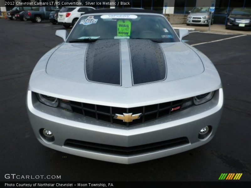 Silver Ice Metallic / Black 2012 Chevrolet Camaro LT/RS Convertible