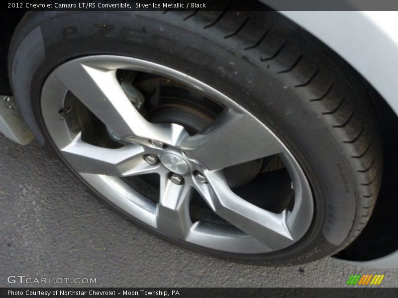 Silver Ice Metallic / Black 2012 Chevrolet Camaro LT/RS Convertible