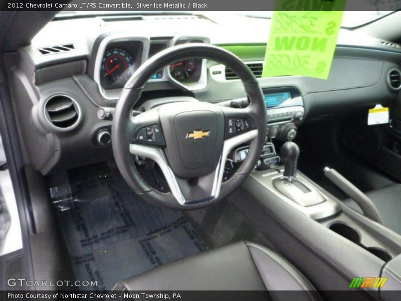 Silver Ice Metallic / Black 2012 Chevrolet Camaro LT/RS Convertible