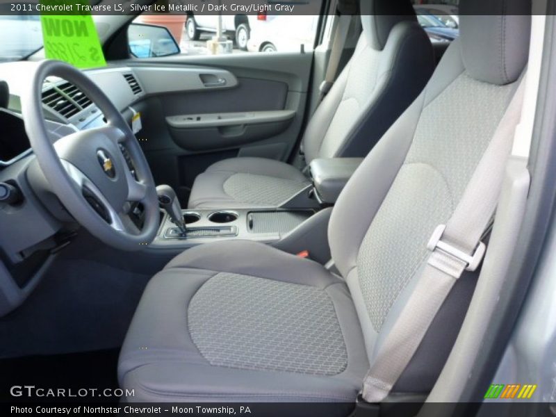Silver Ice Metallic / Dark Gray/Light Gray 2011 Chevrolet Traverse LS