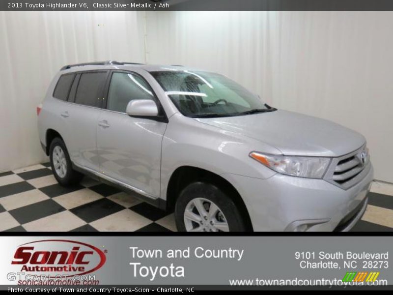 Classic Silver Metallic / Ash 2013 Toyota Highlander V6