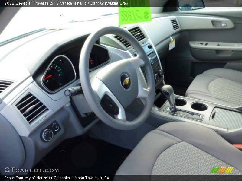 Silver Ice Metallic / Dark Gray/Light Gray 2011 Chevrolet Traverse LS
