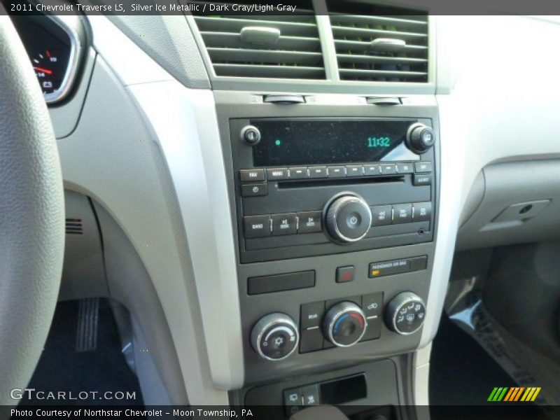 Silver Ice Metallic / Dark Gray/Light Gray 2011 Chevrolet Traverse LS