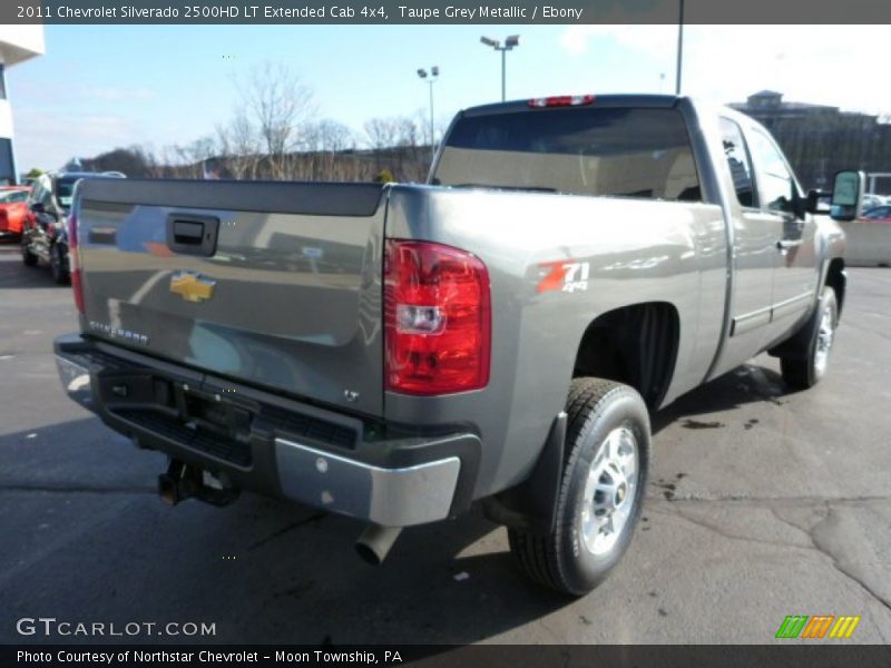 Taupe Grey Metallic / Ebony 2011 Chevrolet Silverado 2500HD LT Extended Cab 4x4