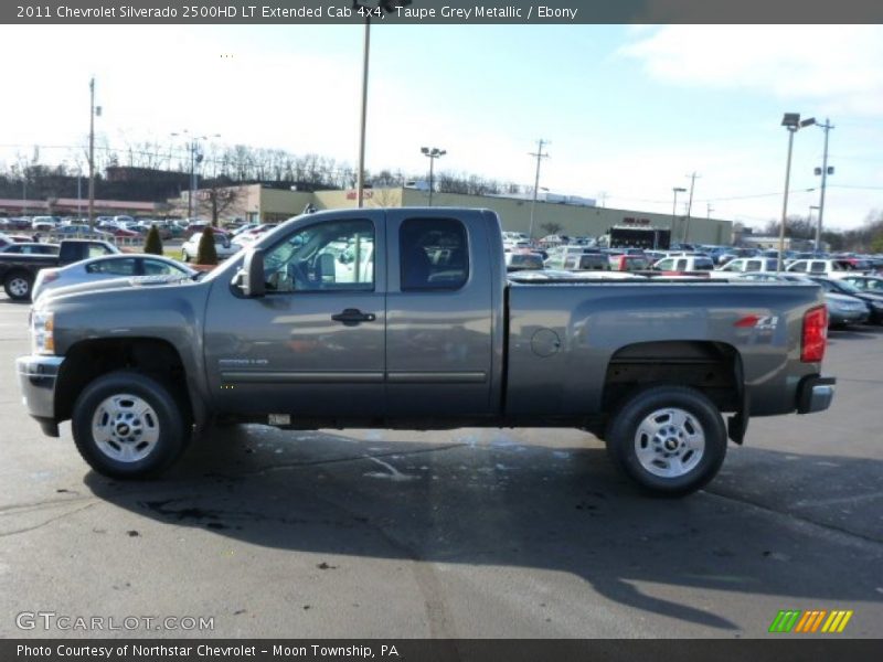 Taupe Grey Metallic / Ebony 2011 Chevrolet Silverado 2500HD LT Extended Cab 4x4