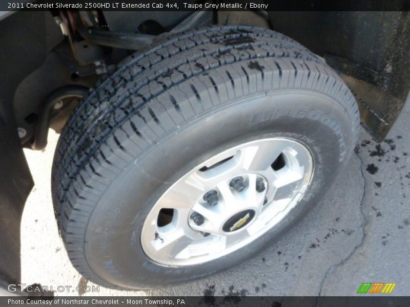 Taupe Grey Metallic / Ebony 2011 Chevrolet Silverado 2500HD LT Extended Cab 4x4