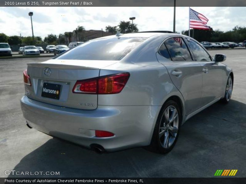 Tungsten Silver Pearl / Black 2010 Lexus IS 250