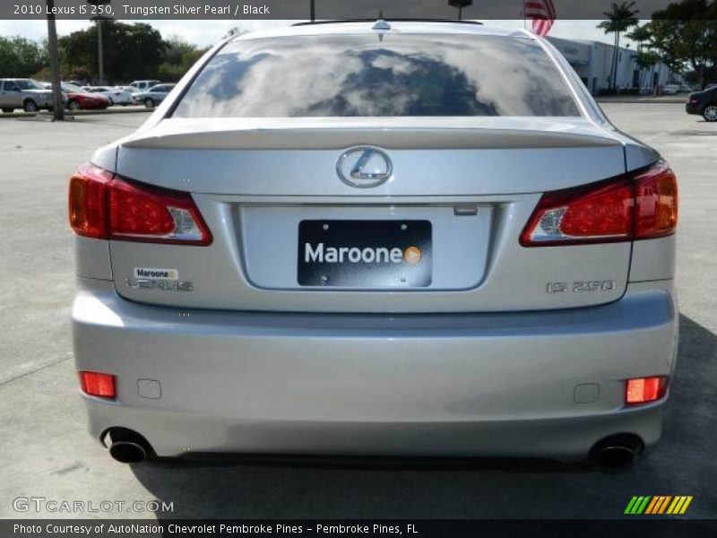 Tungsten Silver Pearl / Black 2010 Lexus IS 250