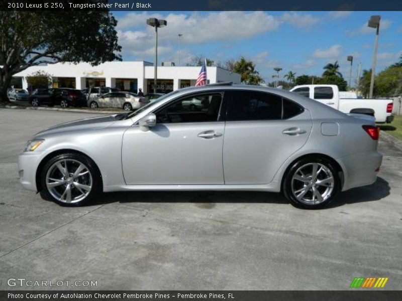 Tungsten Silver Pearl / Black 2010 Lexus IS 250