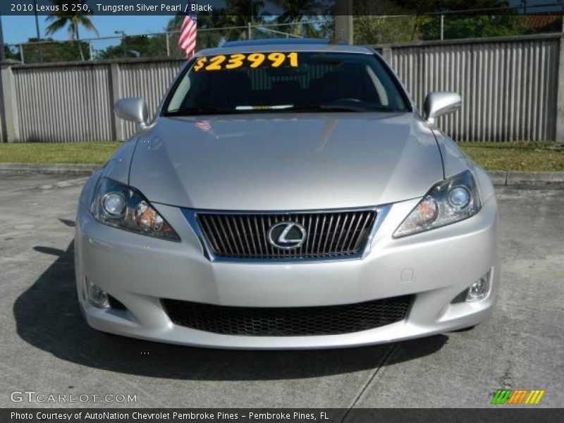 Tungsten Silver Pearl / Black 2010 Lexus IS 250