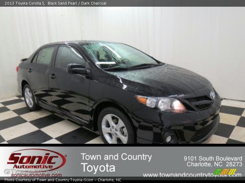 Black Sand Pearl / Dark Charcoal 2013 Toyota Corolla S