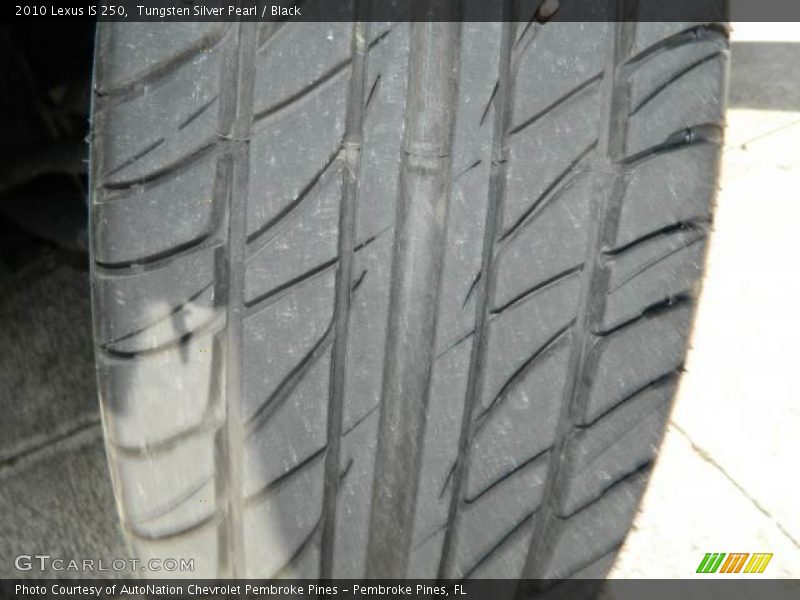 Tungsten Silver Pearl / Black 2010 Lexus IS 250